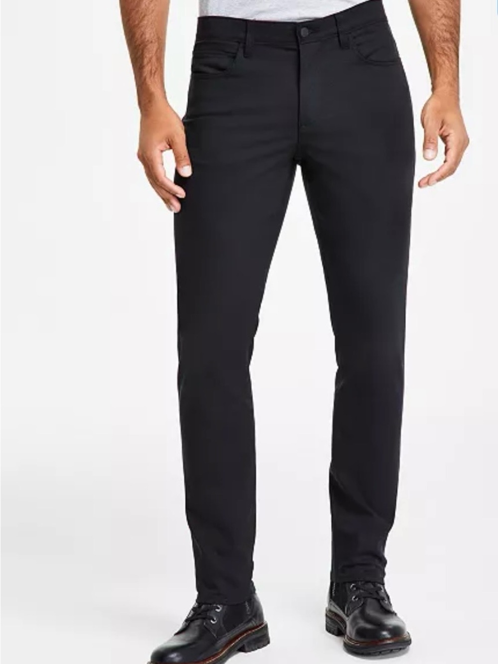 Calvin Klein CK Move 365 Men’s Black Slim Fit Stretch Pants 34x30